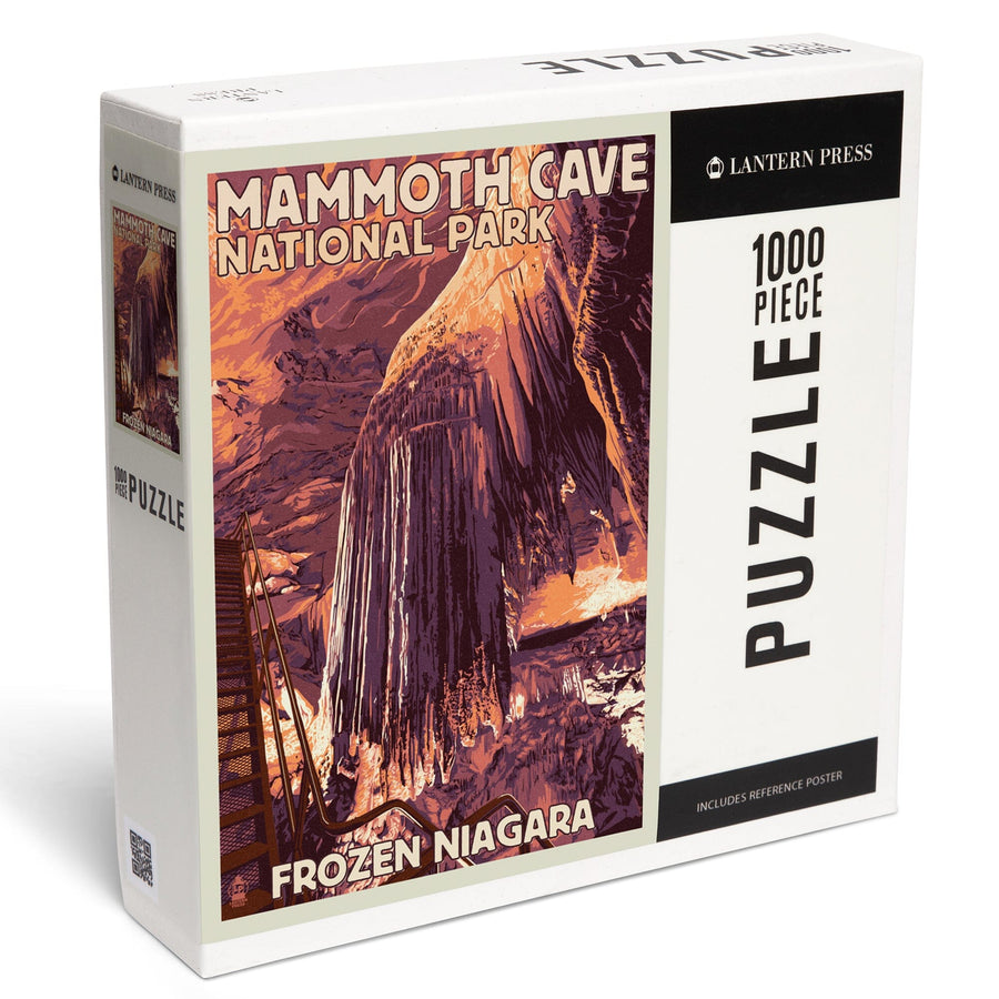Mammoth Cave, Kentucky, Letterpress, Jigsaw Puzzle Puzzle Lantern Press 