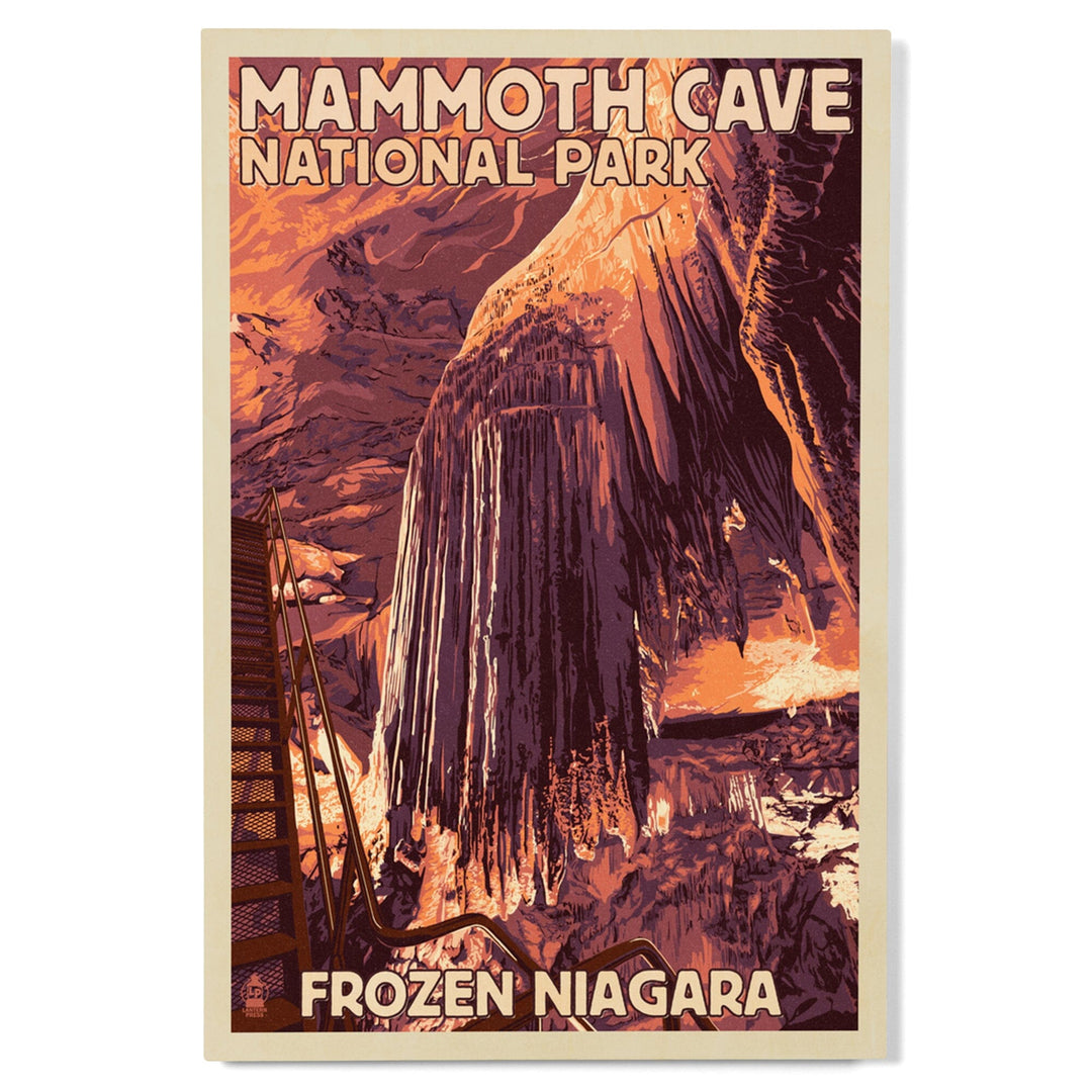 Mammoth Cave, Kentucky, Letterpress, Wood Signs and Postcards Wood Lantern Press 