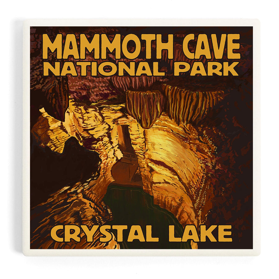 Mammoth Cave National Park, Kentucky, Crystal Lake, Coasters Coasters Lantern Press 