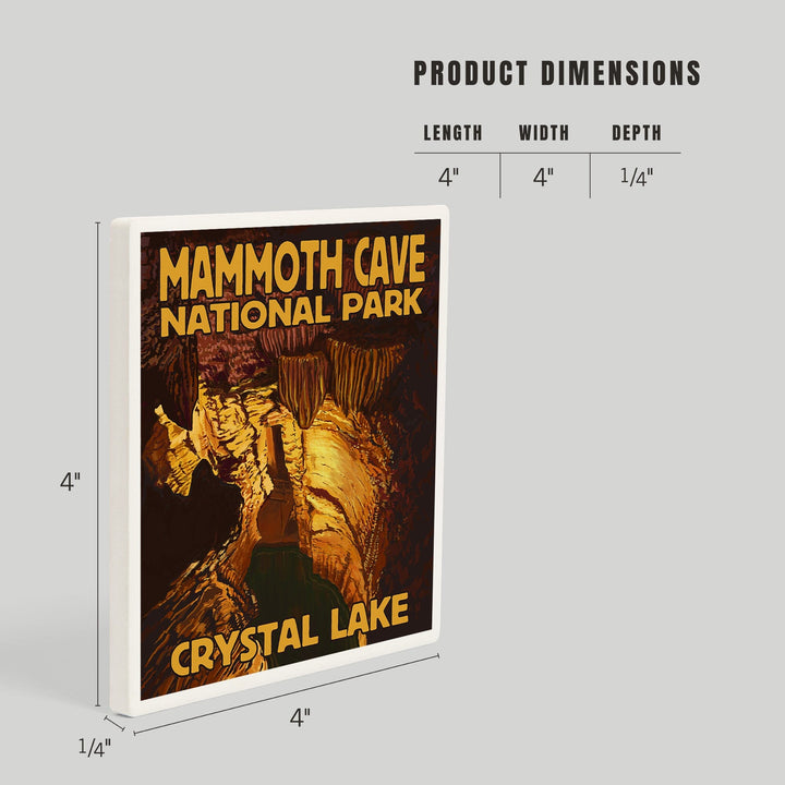 Mammoth Cave National Park, Kentucky, Crystal Lake, Coasters Coasters Lantern Press 