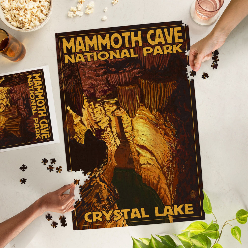 Mammoth Cave National Park, Kentucky, Crystal Lake, Jigsaw Puzzle Puzzle Lantern Press 