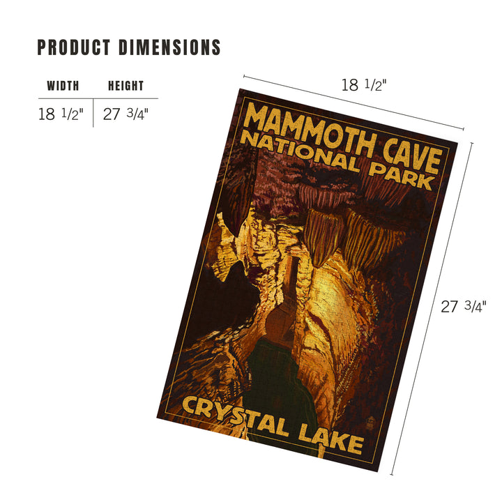 Mammoth Cave National Park, Kentucky, Crystal Lake, Jigsaw Puzzle Puzzle Lantern Press 