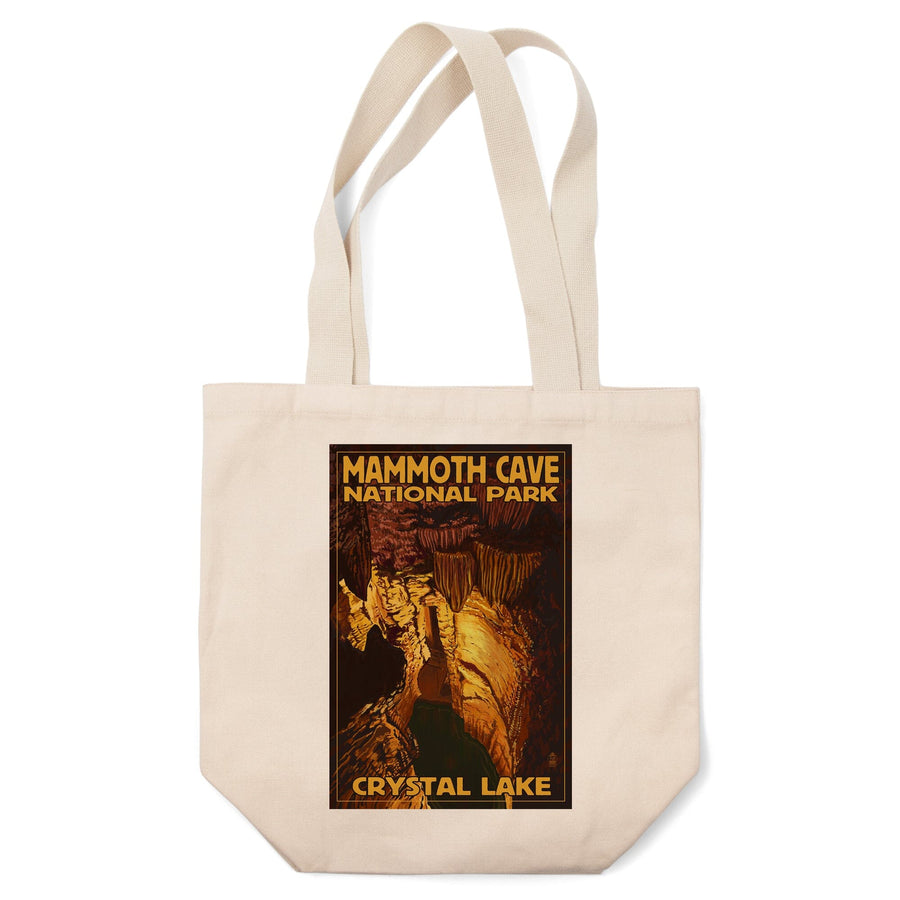 Mammoth Cave National Park, Kentucky, Crystal Lake, Lantern Press Artwork, Tote Bag Totes Lantern Press 