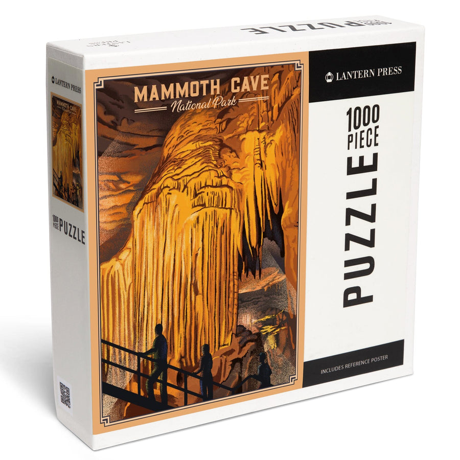 Mammoth Cave National Park, Kentucky, Lithograph, Jigsaw Puzzle Puzzle Lantern Press 