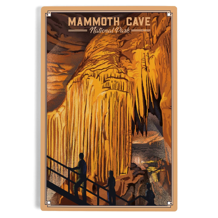 Mammoth Cave National Park, Kentucky, Lithograph, Metal Signs Metal Lantern Press 