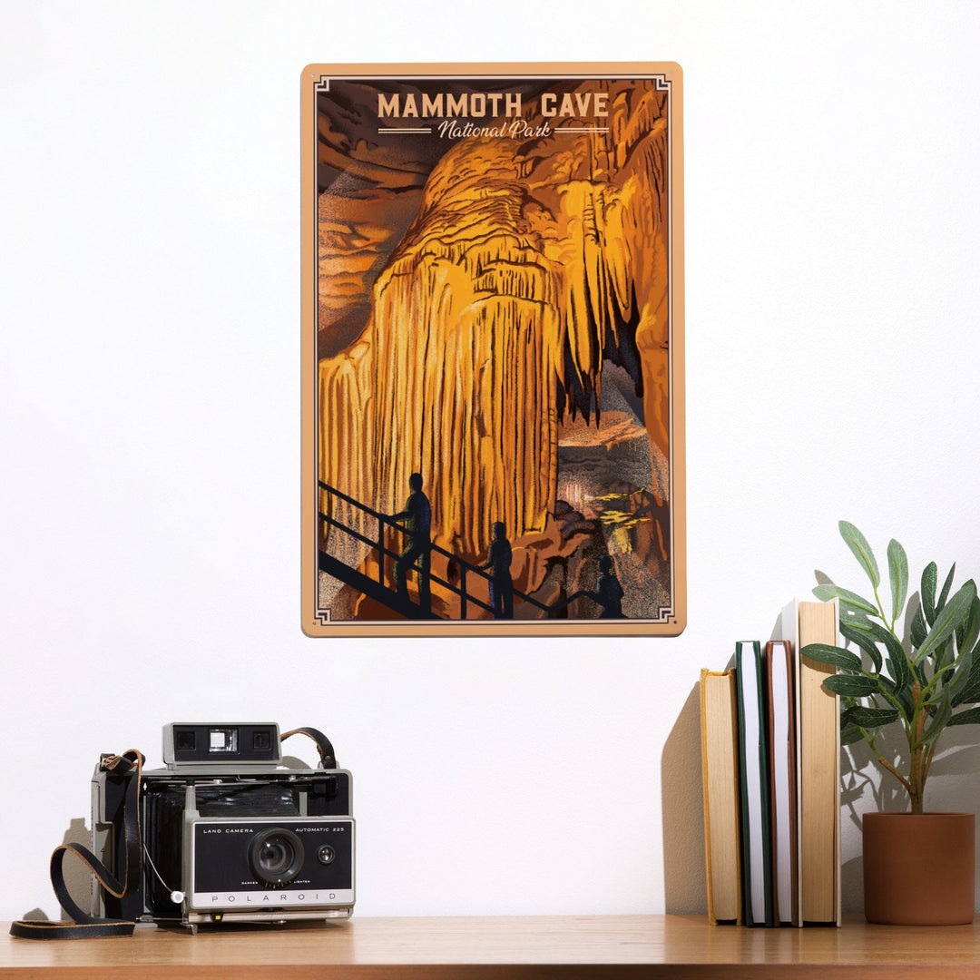 Mammoth Cave National Park, Kentucky, Lithograph, Metal Signs Metal Lantern Press 