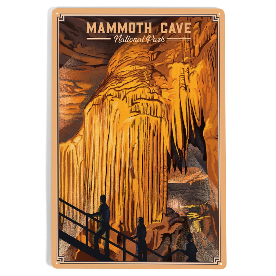 Mammoth Cave National Park, Kentucky, Lithograph, Metal Signs Metal Lantern Press 