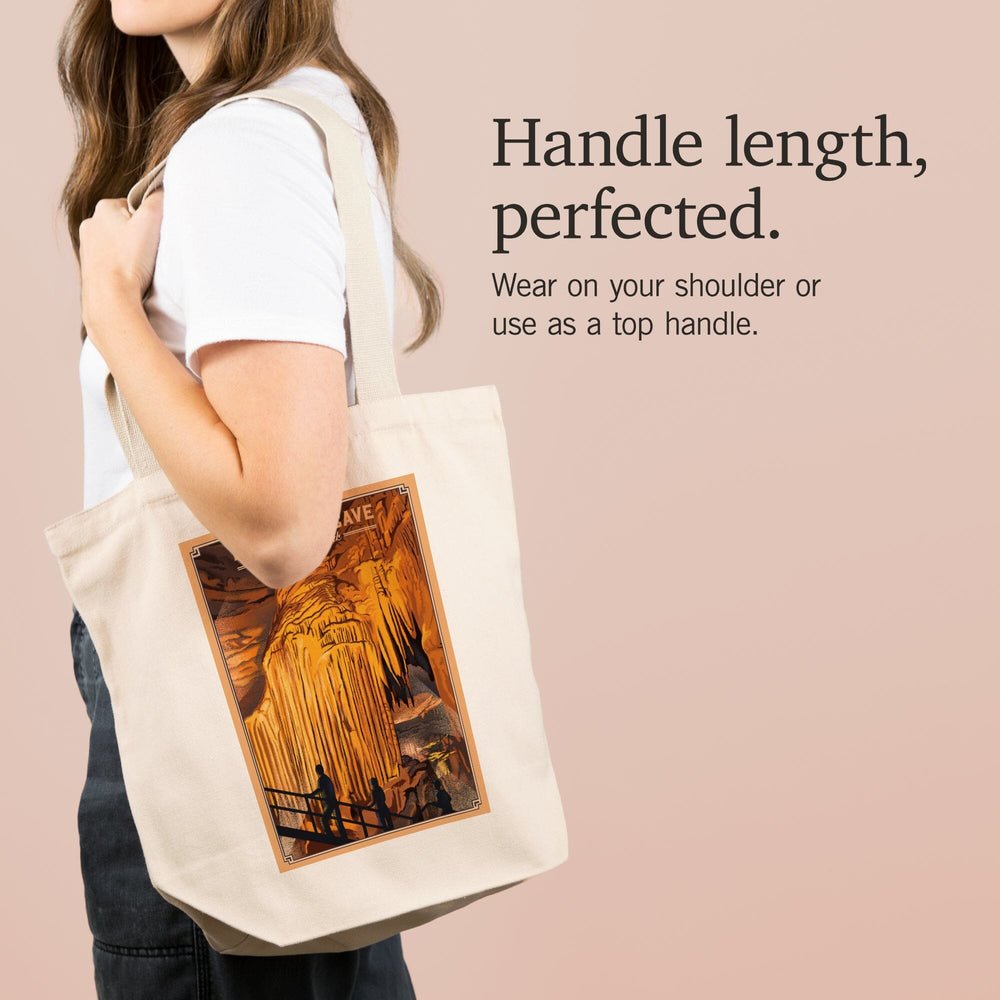 Mammoth Cave National Park, Kentucky, Lithograph, Tote Bag Totes Lantern Press 