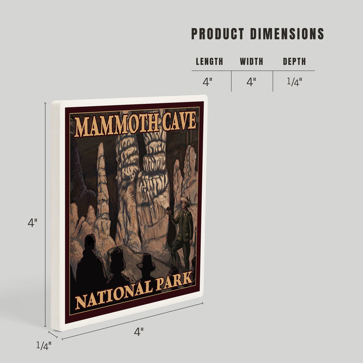 Mammoth Cave National Park, Kentucky, Onyx Pillars, Coasters Coasters Lantern Press 