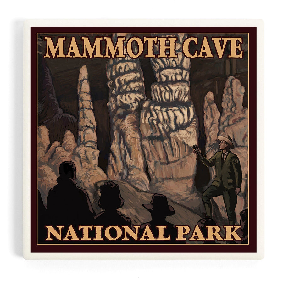 Mammoth Cave National Park, Kentucky, Onyx Pillars, Coasters Coasters Lantern Press 