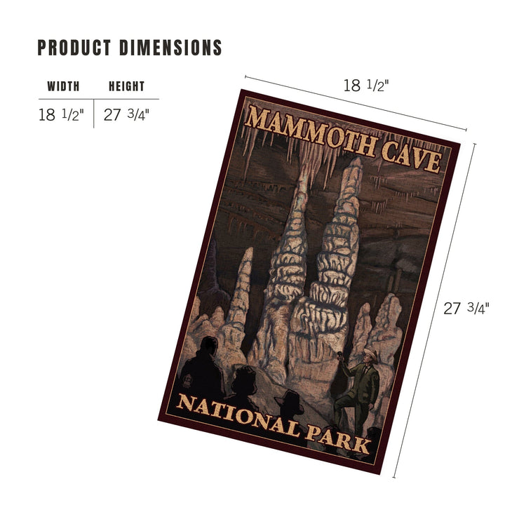 Mammoth Cave National Park, Kentucky, Onyx Pillars, Jigsaw Puzzle Puzzle Lantern Press 