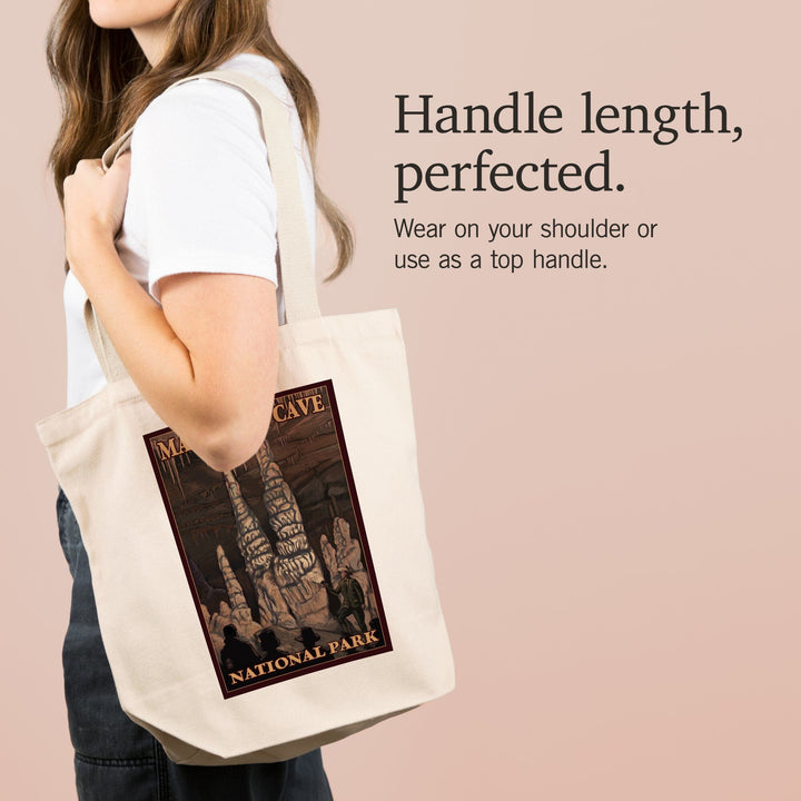 Mammoth Cave National Park, Kentucky, Onyx Pillars, Tote Bag Totes Lantern Press 