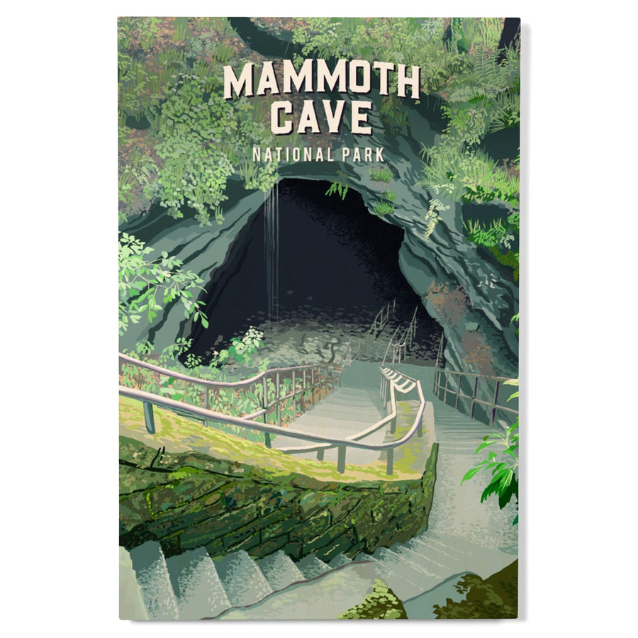 Mammoth Cave National Park, Kentucky, Painterly National Park Series, Wood Signs and Postcards Wood Lantern Press 