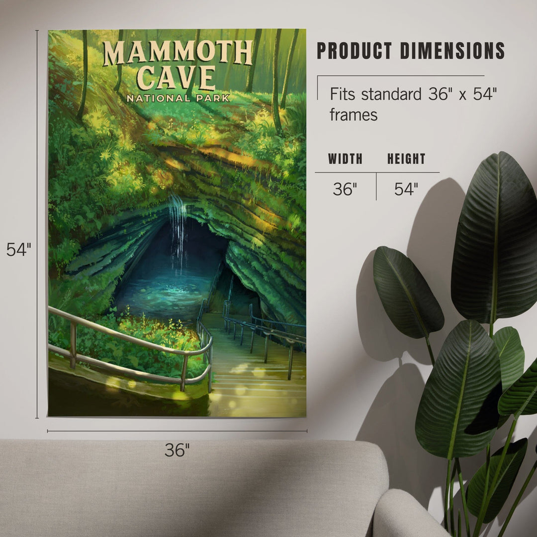 Mammoth Cave National Park, Oil Painting, Art & Giclee Prints Art Lantern Press 