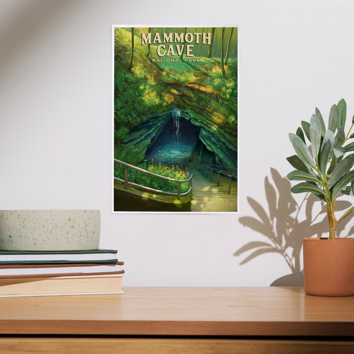 Mammoth Cave National Park, Oil Painting, Art & Giclee Prints Art Lantern Press 