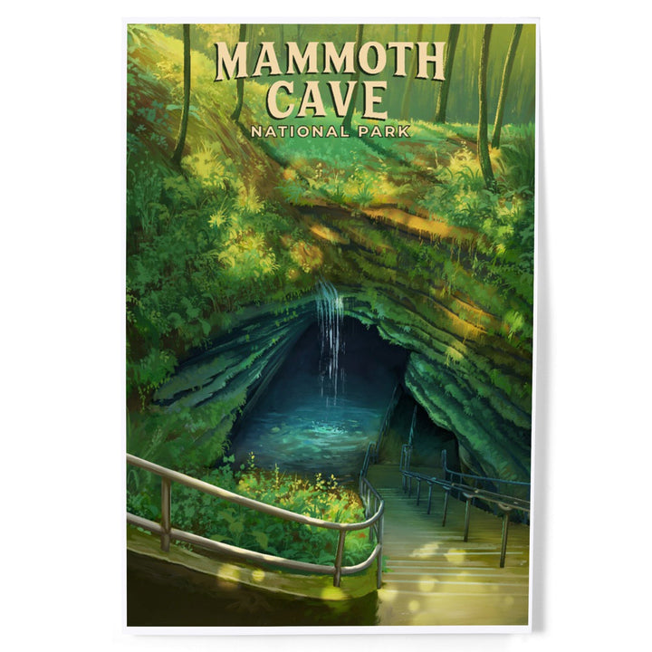 Mammoth Cave National Park, Oil Painting, Art & Giclee Prints Art Lantern Press 