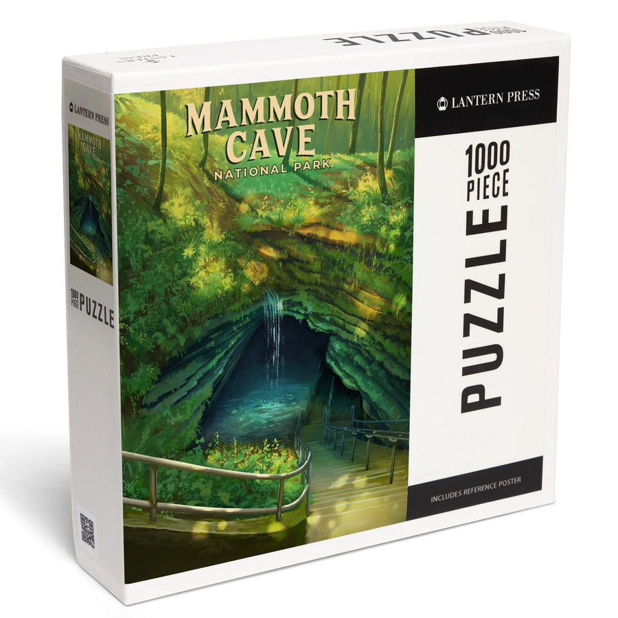 Mammoth Cave National Park, Oil Painting, Jigsaw Puzzle Puzzle Lantern Press 