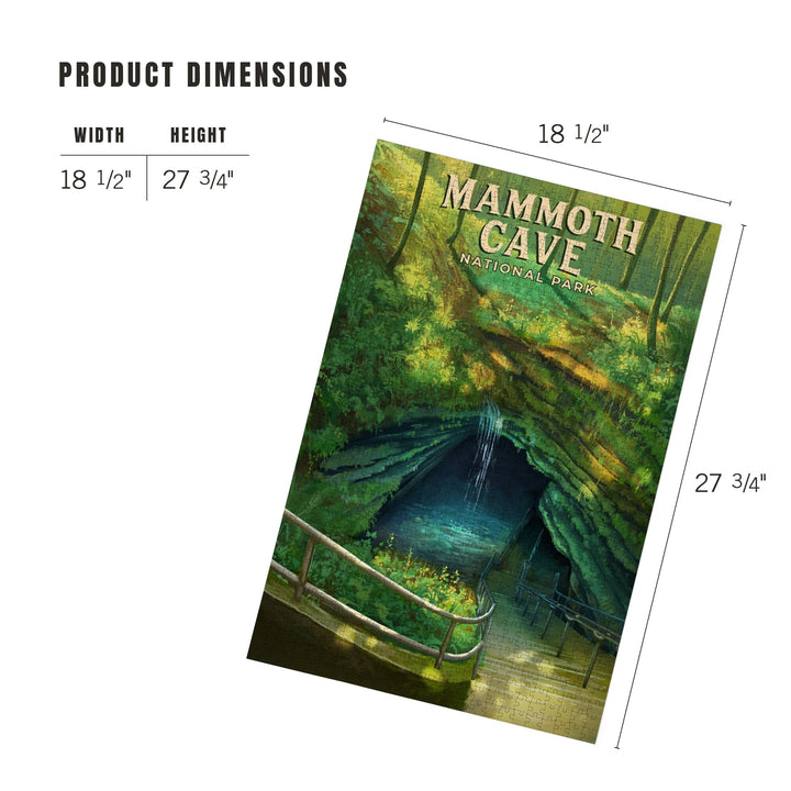 Mammoth Cave National Park, Oil Painting, Jigsaw Puzzle Puzzle Lantern Press 