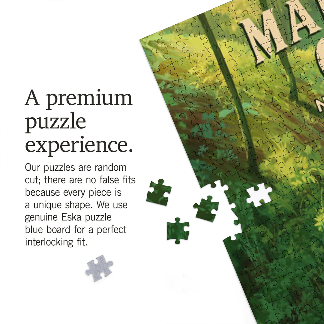 Mammoth Cave National Park, Oil Painting, Jigsaw Puzzle Puzzle Lantern Press 