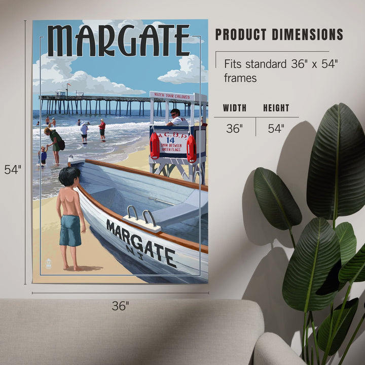 Margate, New Jersey, Lifeguard Stand, Art & Giclee Prints - Lantern Press