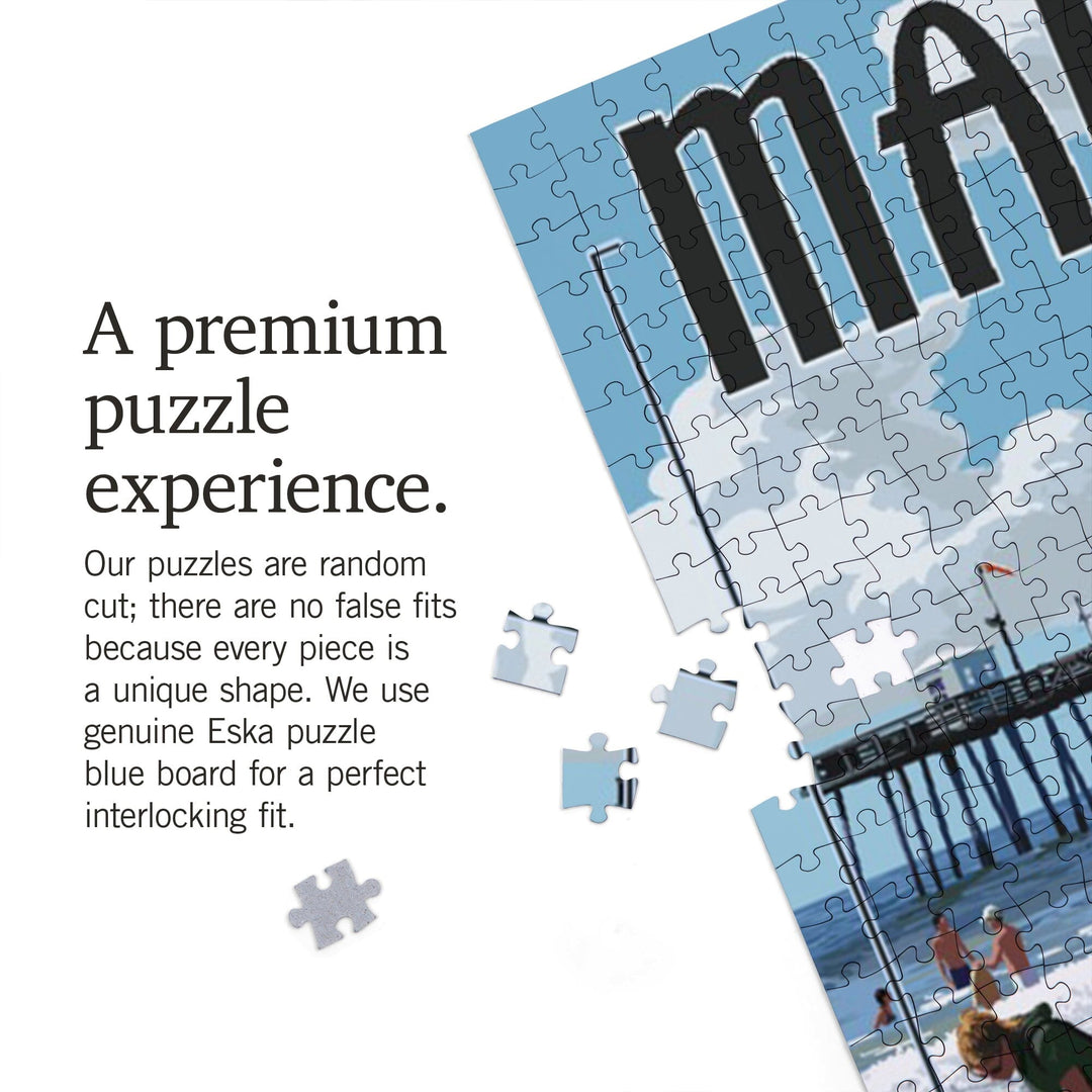 Margate, New Jersey, Lifeguard Stand, Jigsaw Puzzle Puzzle Lantern Press 