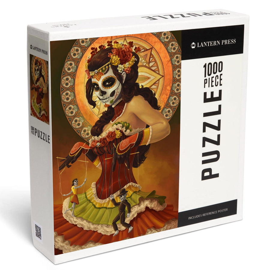 Marionettes, Day of the Dead, Jigsaw Puzzle Puzzle Lantern Press 