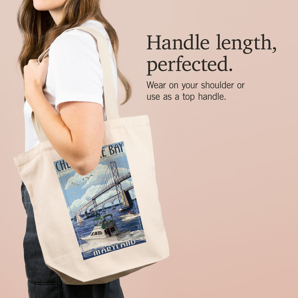 Maryland, Chesapeake Bay Bridge, Tote Bag Totes Lantern Press 