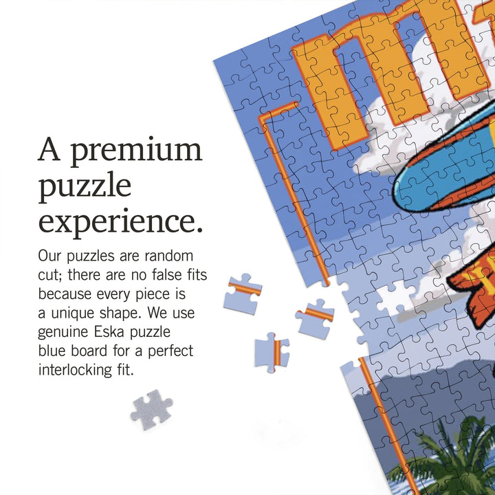 Maui, Hawaii, Signpost, Jigsaw Puzzle Puzzle Lantern Press 