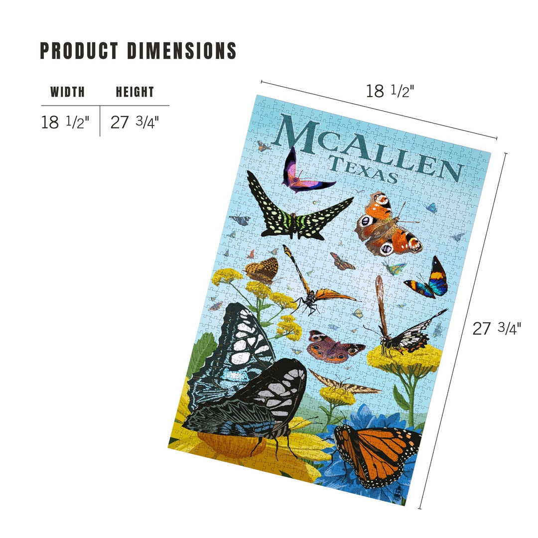 McAllen, Texas, Butterfly Garden, Jigsaw Puzzle Puzzle Lantern Press 