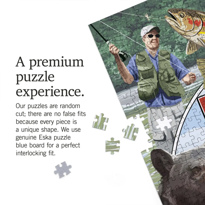 McCall, Idaho, Montage, Jigsaw Puzzle Puzzle Lantern Press 