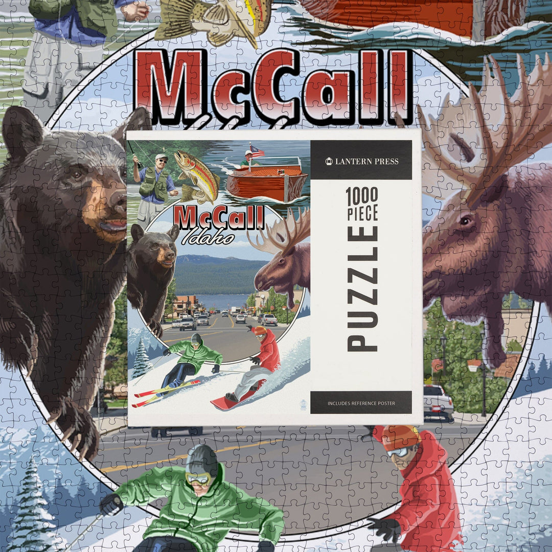 McCall, Idaho, Montage, Jigsaw Puzzle Puzzle Lantern Press 
