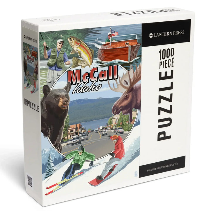 McCall, Idaho, Montage, Jigsaw Puzzle Puzzle Lantern Press 