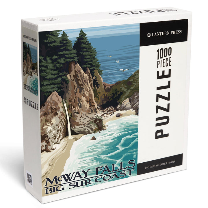 McWay Falls, Big Sur Coast, California, Jigsaw Puzzle Puzzle Lantern Press 