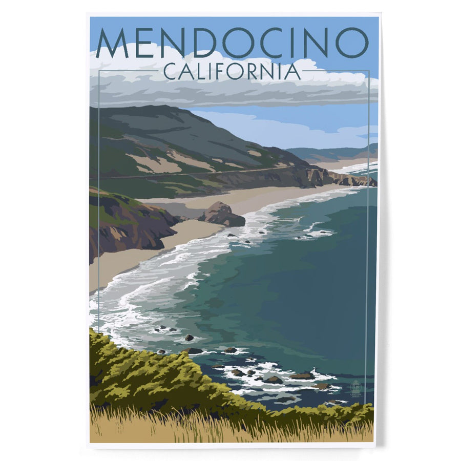 Mendocino, California, Coast Scene, Art & Giclee Prints Art Lantern Press 