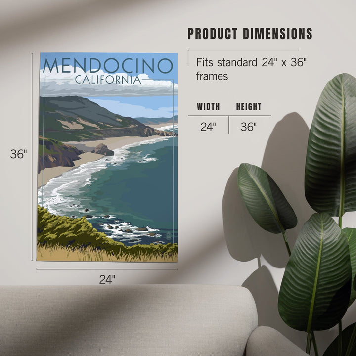 Mendocino, California, Coast Scene, Art & Giclee Prints Art Lantern Press 
