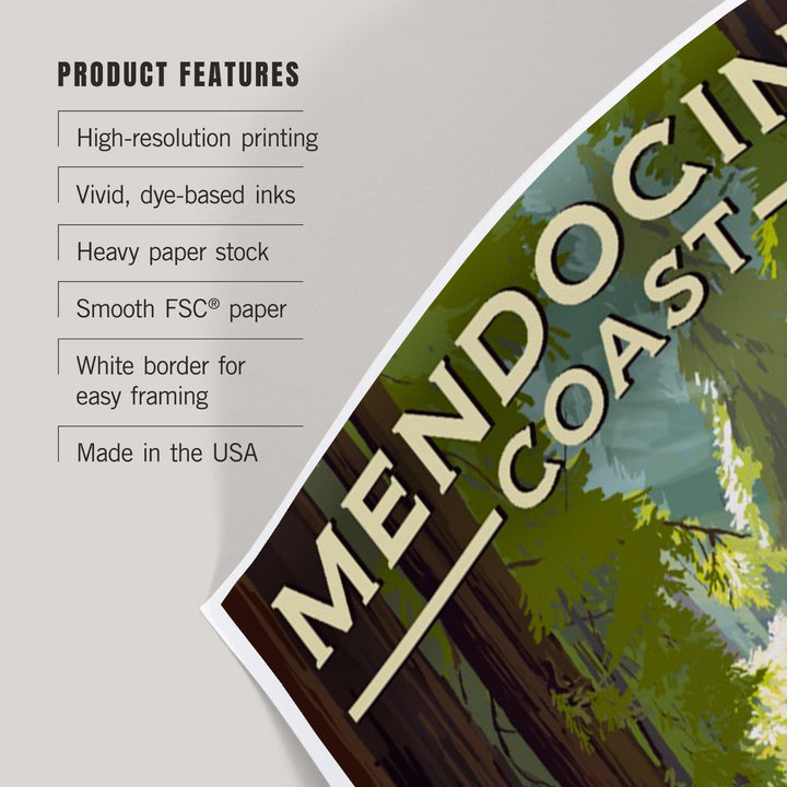 Mendocino, California, Mendocino Coast, Art & Giclee Prints - Lantern Press