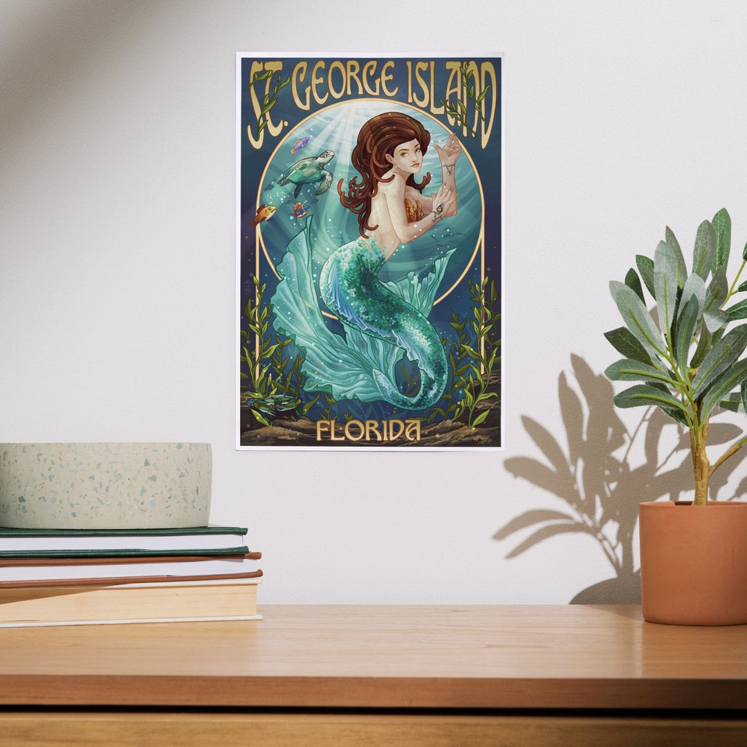 Mermaid, St. George Island, Florida, Art & Giclee Prints - Lantern Press