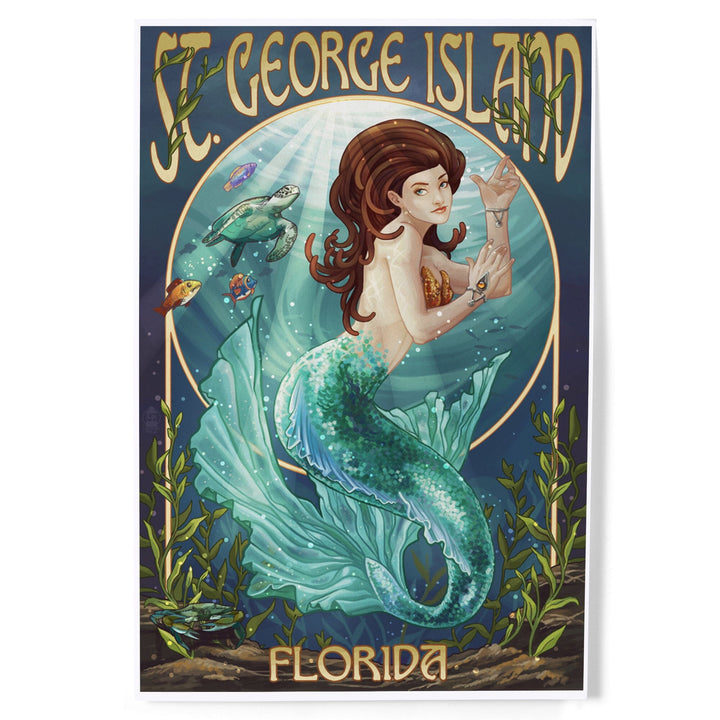 Mermaid, St. George Island, Florida, Art & Giclee Prints - Lantern Press