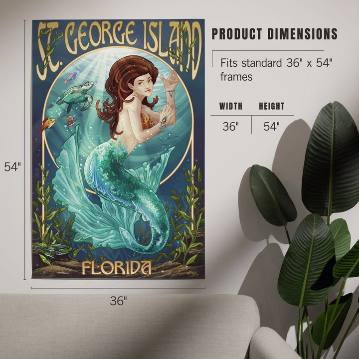 Mermaid, St. George Island, Florida, Art & Giclee Prints - Lantern Press