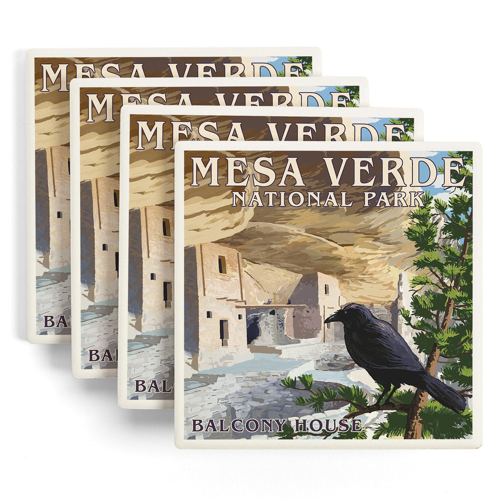 Mesa Verde National Park, Colorado, Balcony House, Coasters Coasters Lantern Press 