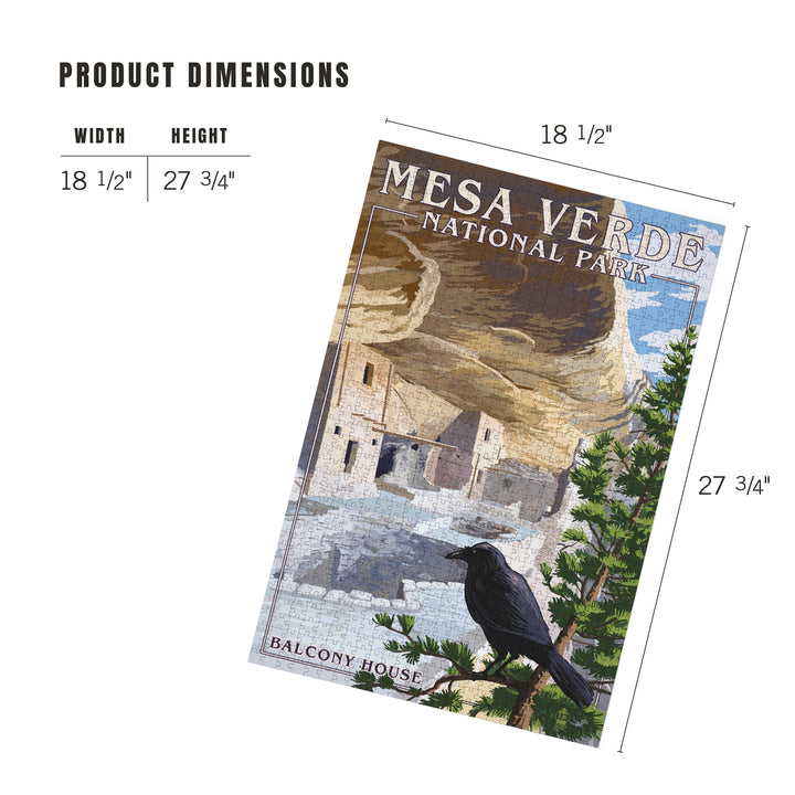 Mesa Verde National Park, Colorado, Balcony House, Jigsaw Puzzle Puzzle Lantern Press 