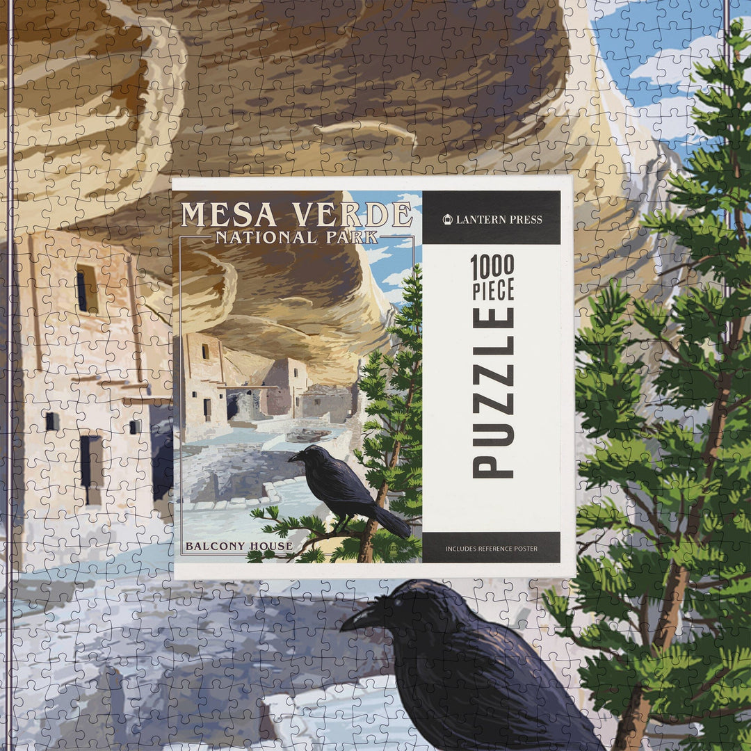 Mesa Verde National Park, Colorado, Balcony House, Jigsaw Puzzle Puzzle Lantern Press 