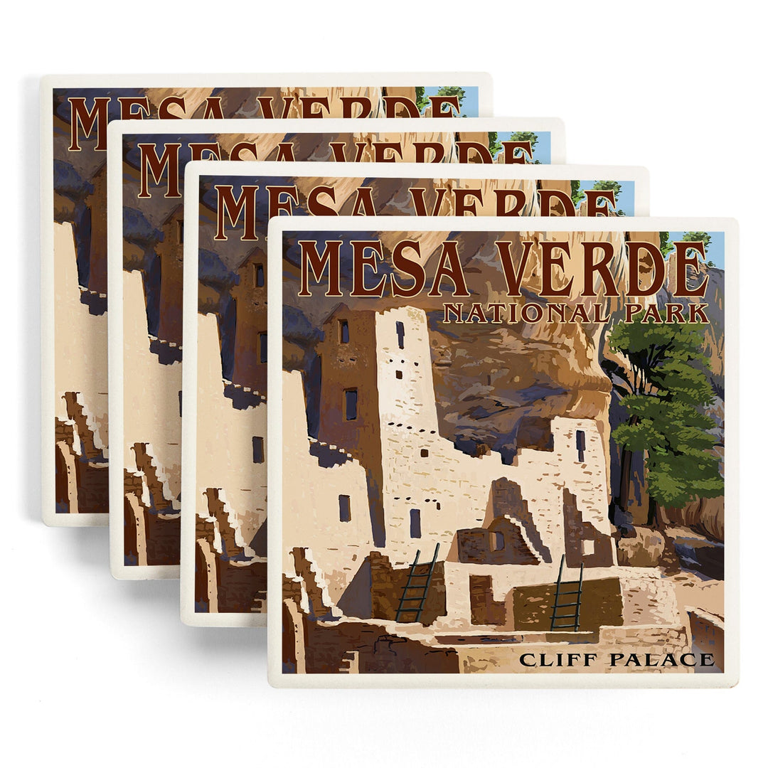 Mesa Verde National Park, Colorado, Cliff Palace, Coasters Coasters Lantern Press 