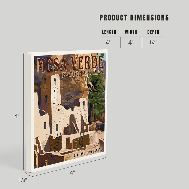 Mesa Verde National Park, Colorado, Cliff Palace, Coasters Coasters Lantern Press 