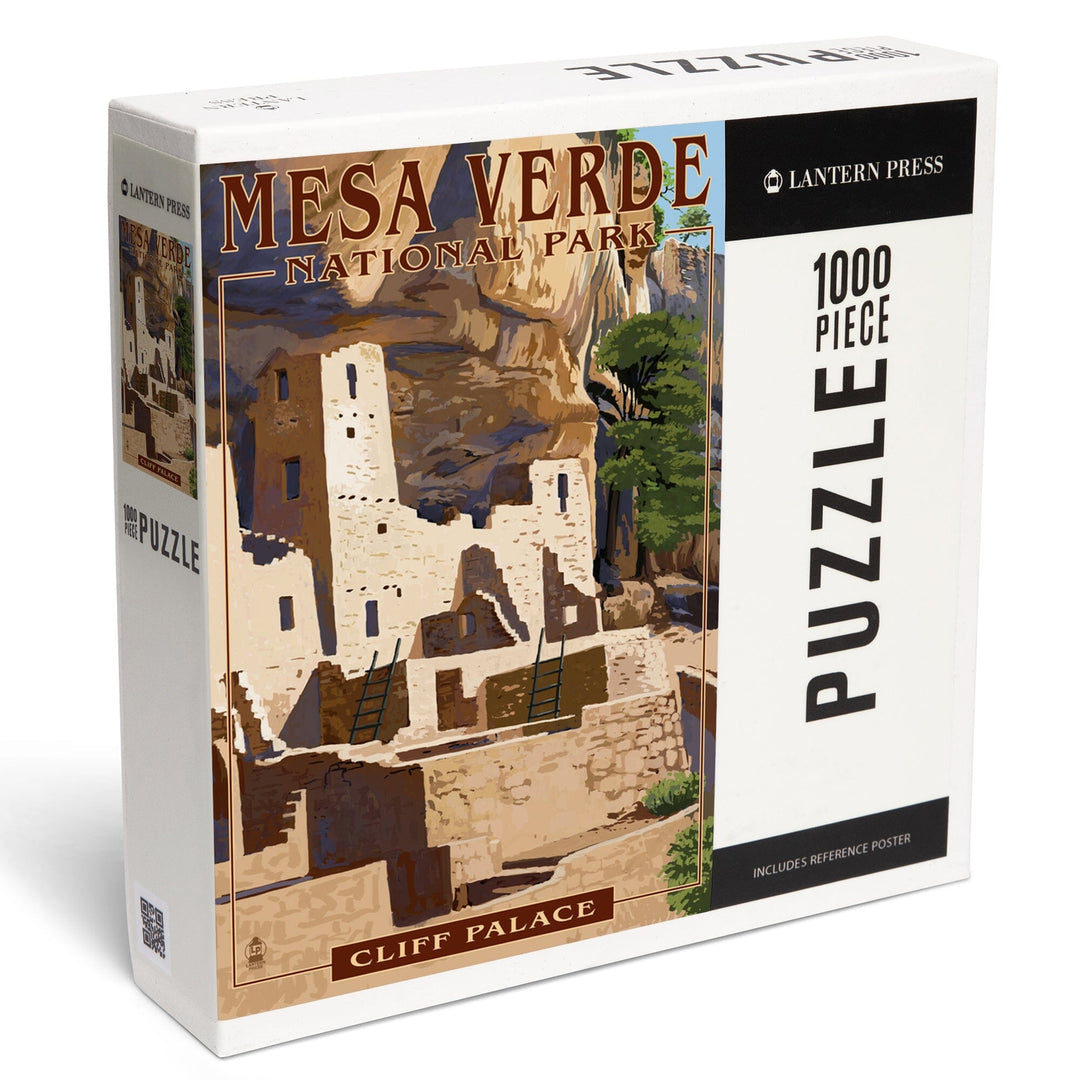 Mesa Verde National Park, Colorado, Cliff Palace, Jigsaw Puzzle Puzzle Lantern Press 