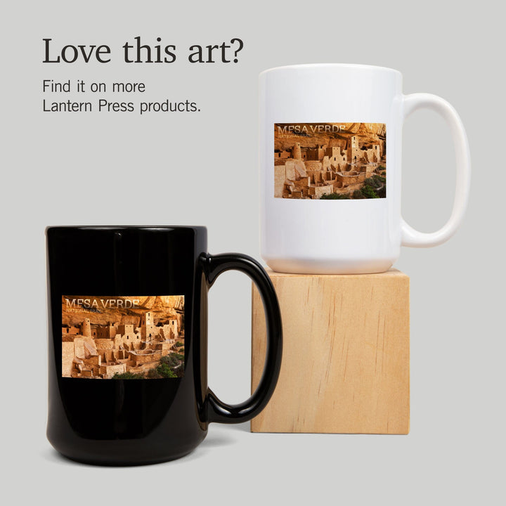 Mesa Verde National Park, Colorado, Cliff Palace Photograph, Ceramic Mug Mugs Lantern Press 