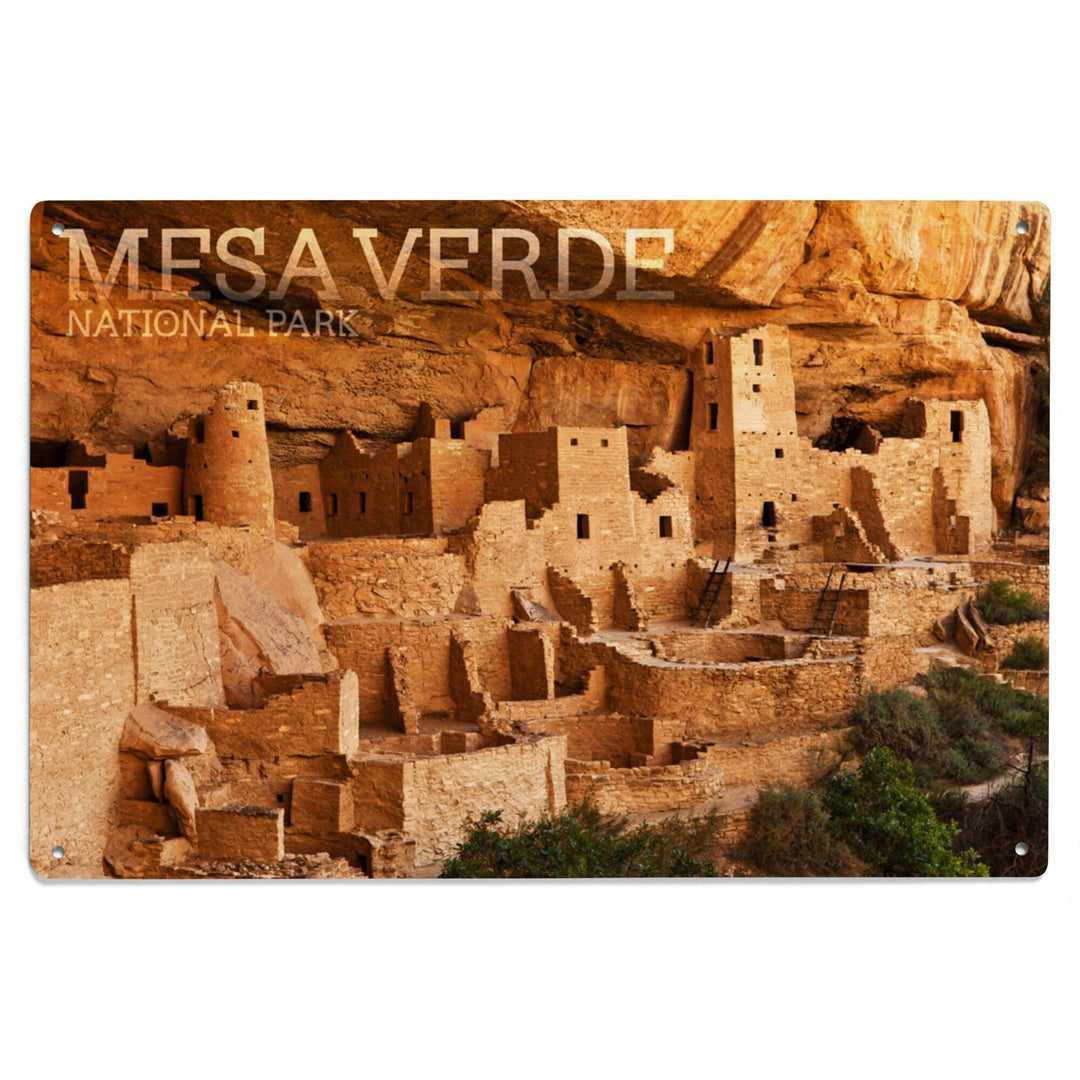 Mesa Verde National Park, Colorado, Cliff Palace Photograph, Wood Signs and Postcards - Lantern Press