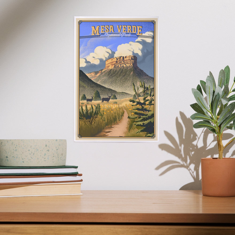 Mesa Verde National Park, Colorado, Lithograph, Art & Giclee Prints Art Lantern Press 