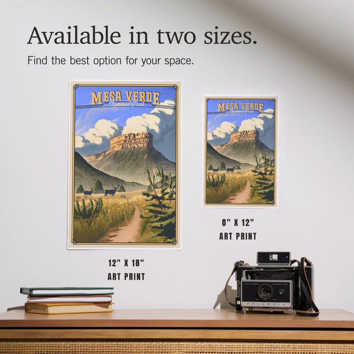 Mesa Verde National Park, Colorado, Lithograph, Art & Giclee Prints Art Lantern Press 