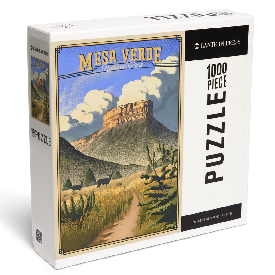 Mesa Verde National Park, Colorado, Lithograph, Jigsaw Puzzle Puzzle Lantern Press 